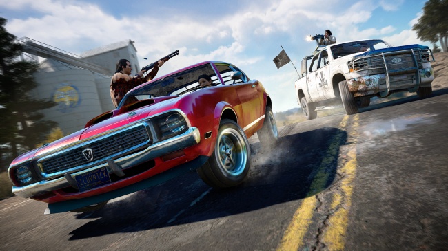 Far Cry 5 co-op trailer flaunts quad bikes, jet planes and tractors