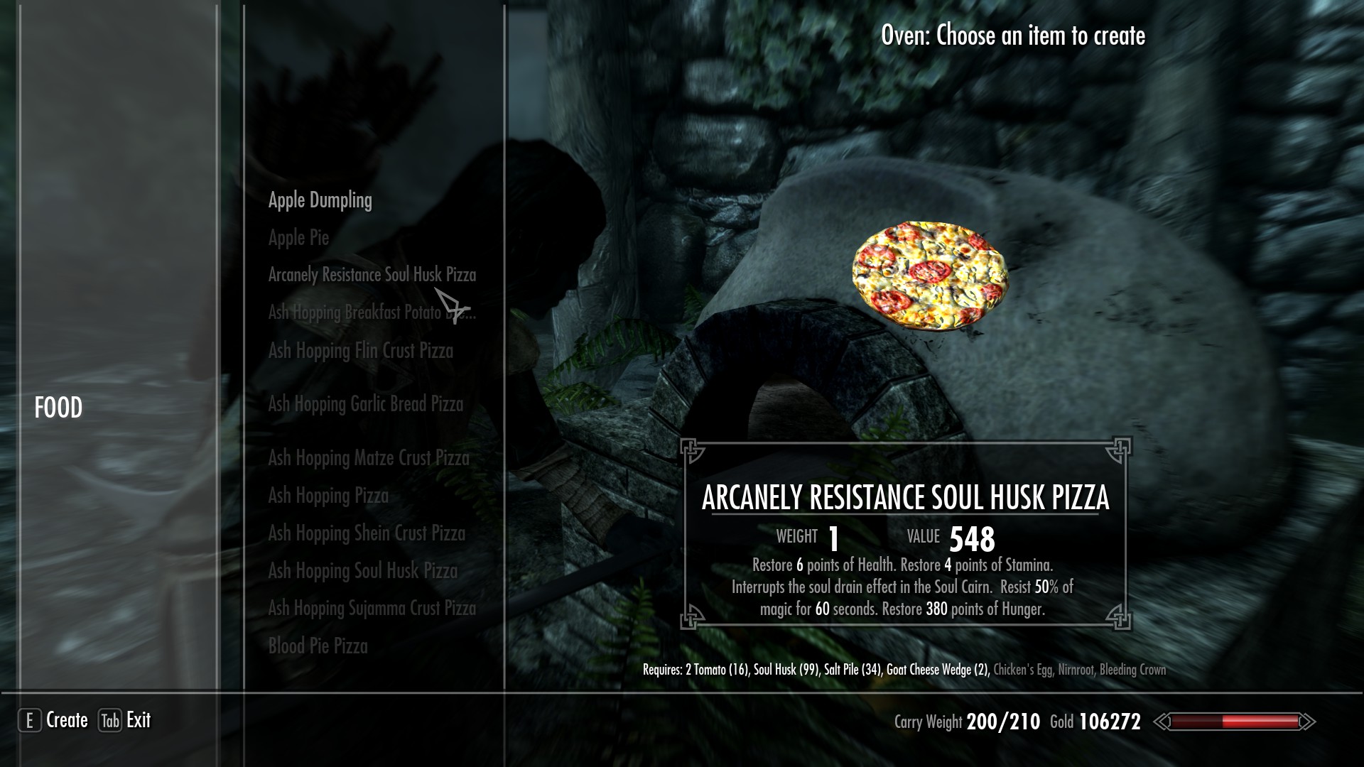 Tasty Skyrim mod adds Riverwood Pizza shop with 80 different combos, Survival Mode compatible