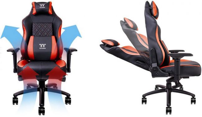 Thermaltake’s new gaming chair has air cooling for your butt. Yes, really