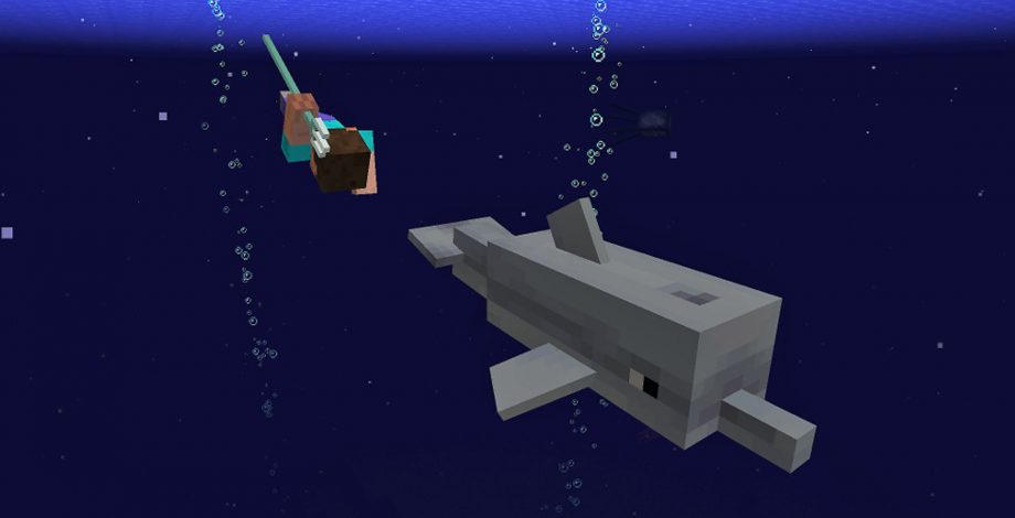 Minecraft is adding tridents, shipwrecks, dolphins and coral reefs in Spring 2018
