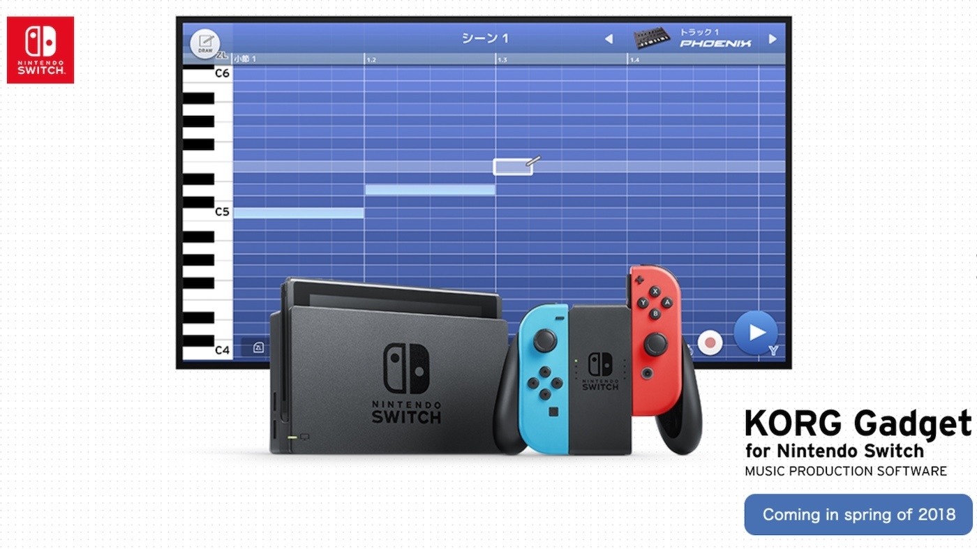 Korg’s Gadget music production app is coming to Nintendo Switch