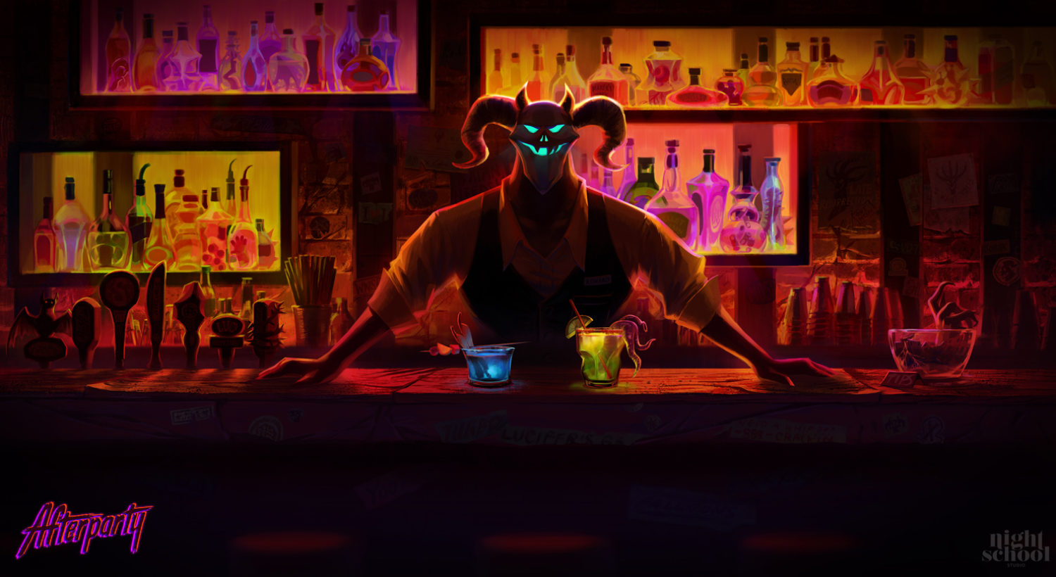 In Afterparty, you’ll need to outdrink Satan to escape Hell