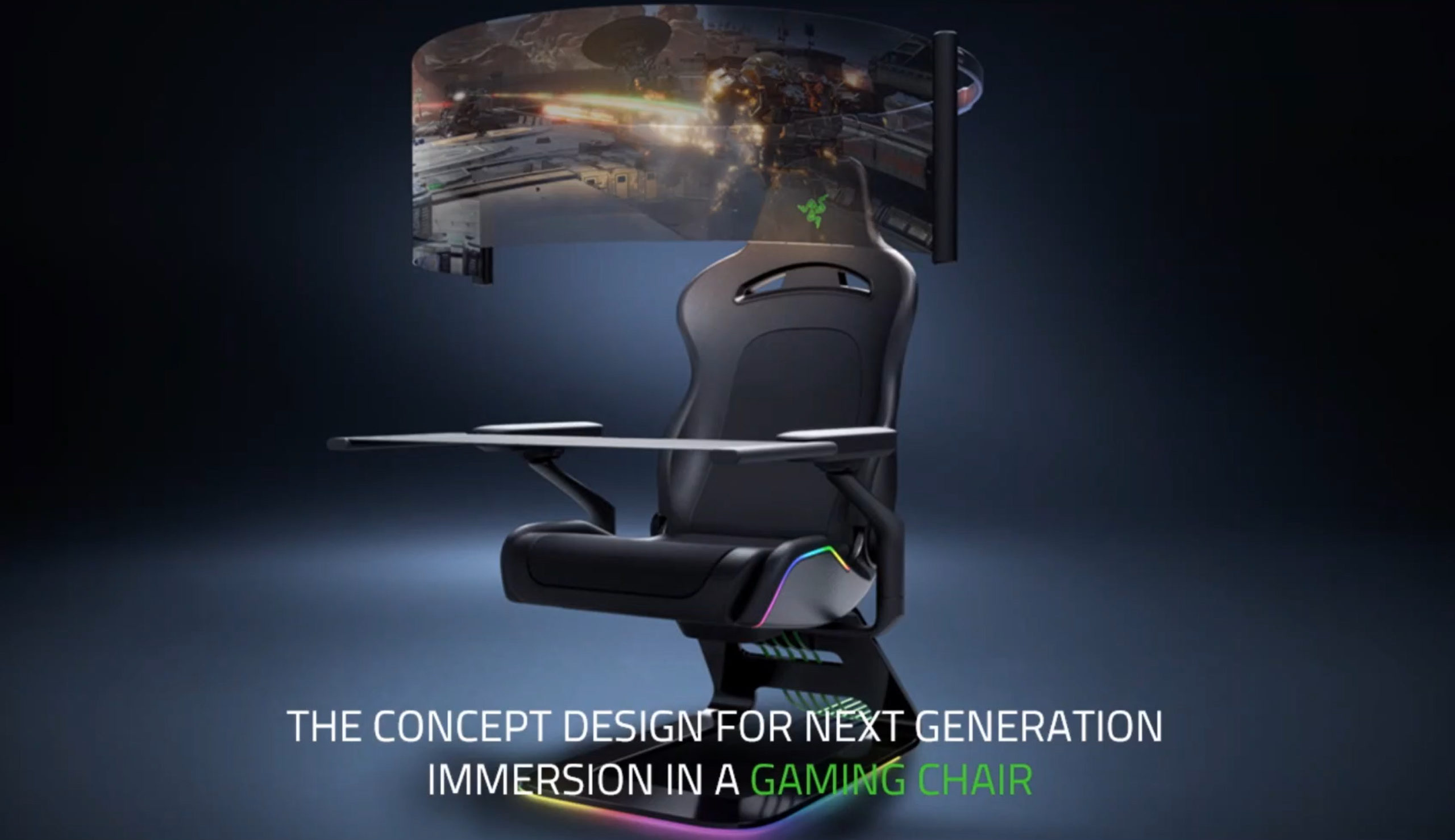 Razer’s Project Brooklyn gaming chair.